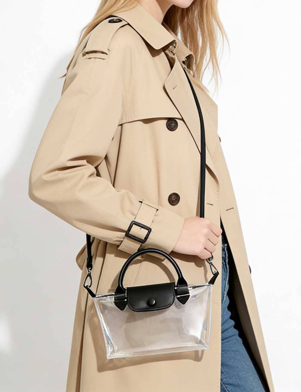 Ladies Transparent Jelly Crossbody Handbag