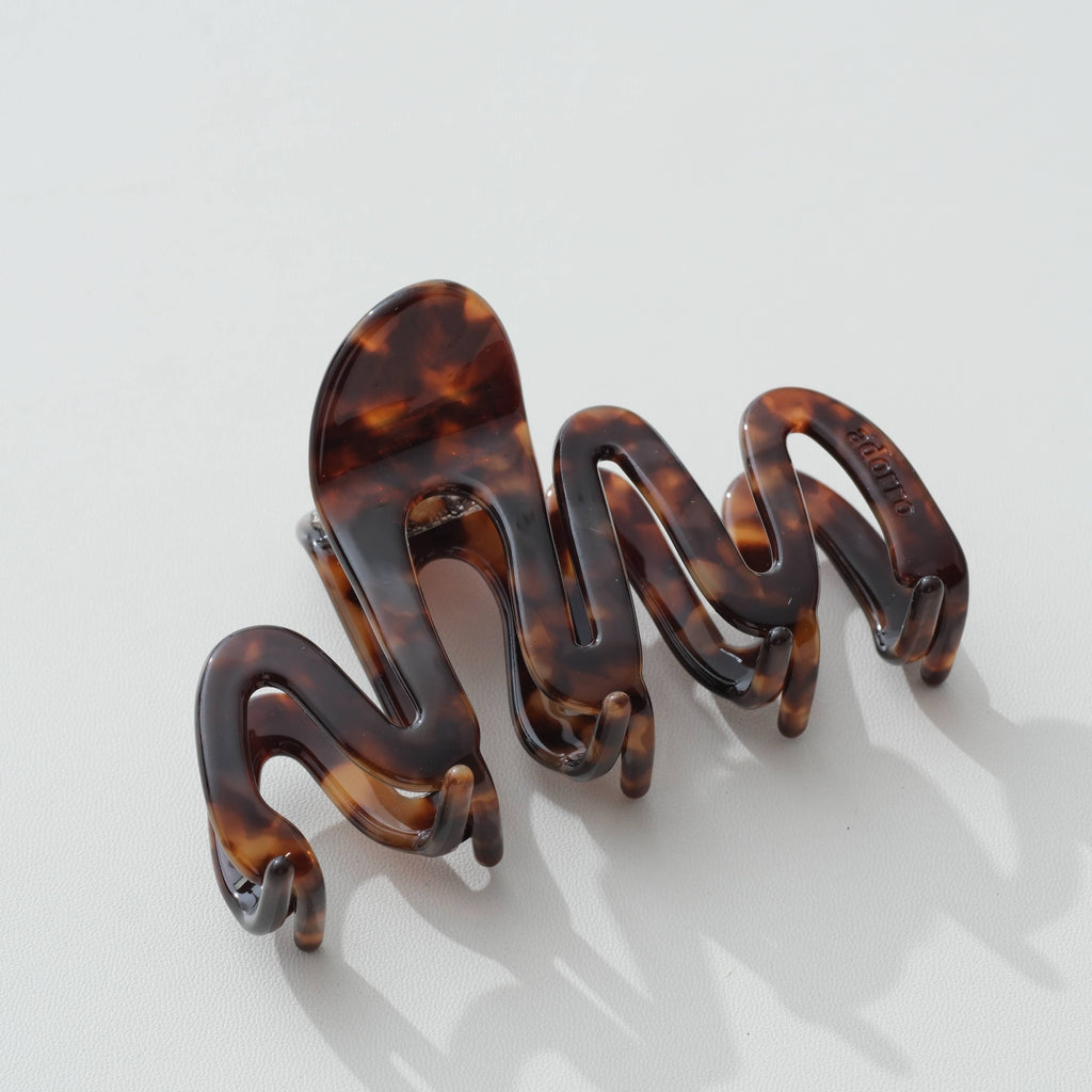 Willow Vintage Acetate Squiggle Claw Clip - Large