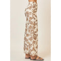 Floral Print Wide Leg Pants