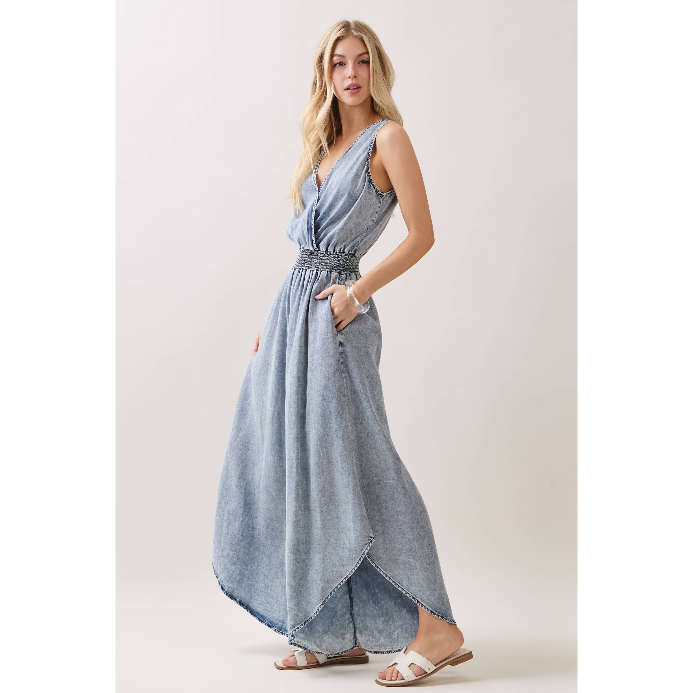 WASHED TENCEL JUMPSUIT