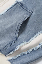 Cassie Denim Hybrid Hoodie