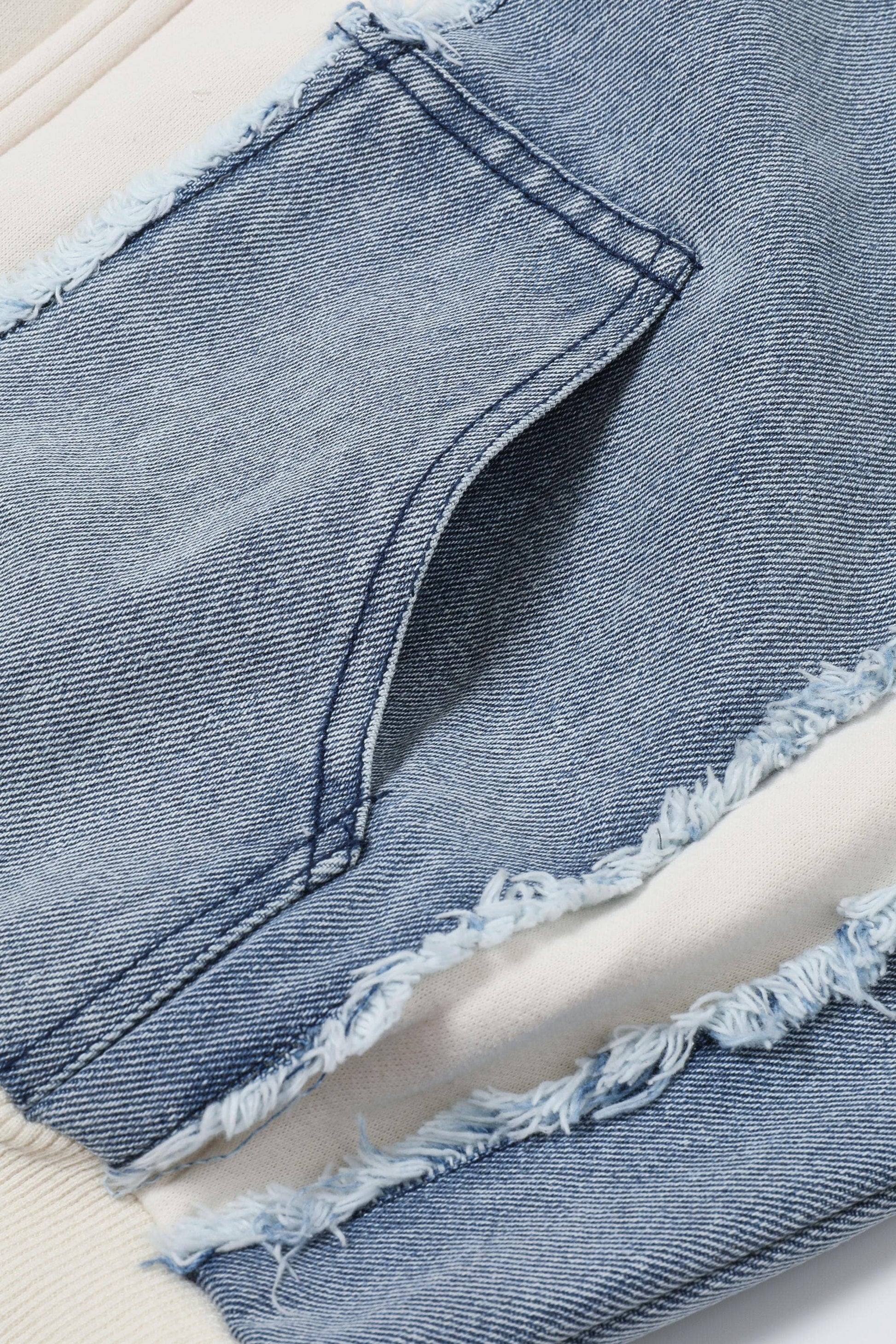 Cassie Denim Hybrid Hoodie