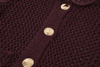 Rosie Crochet Knit Cardigan