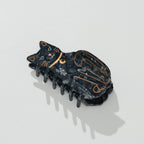 Black Cat Moon Claw Clip - Large
