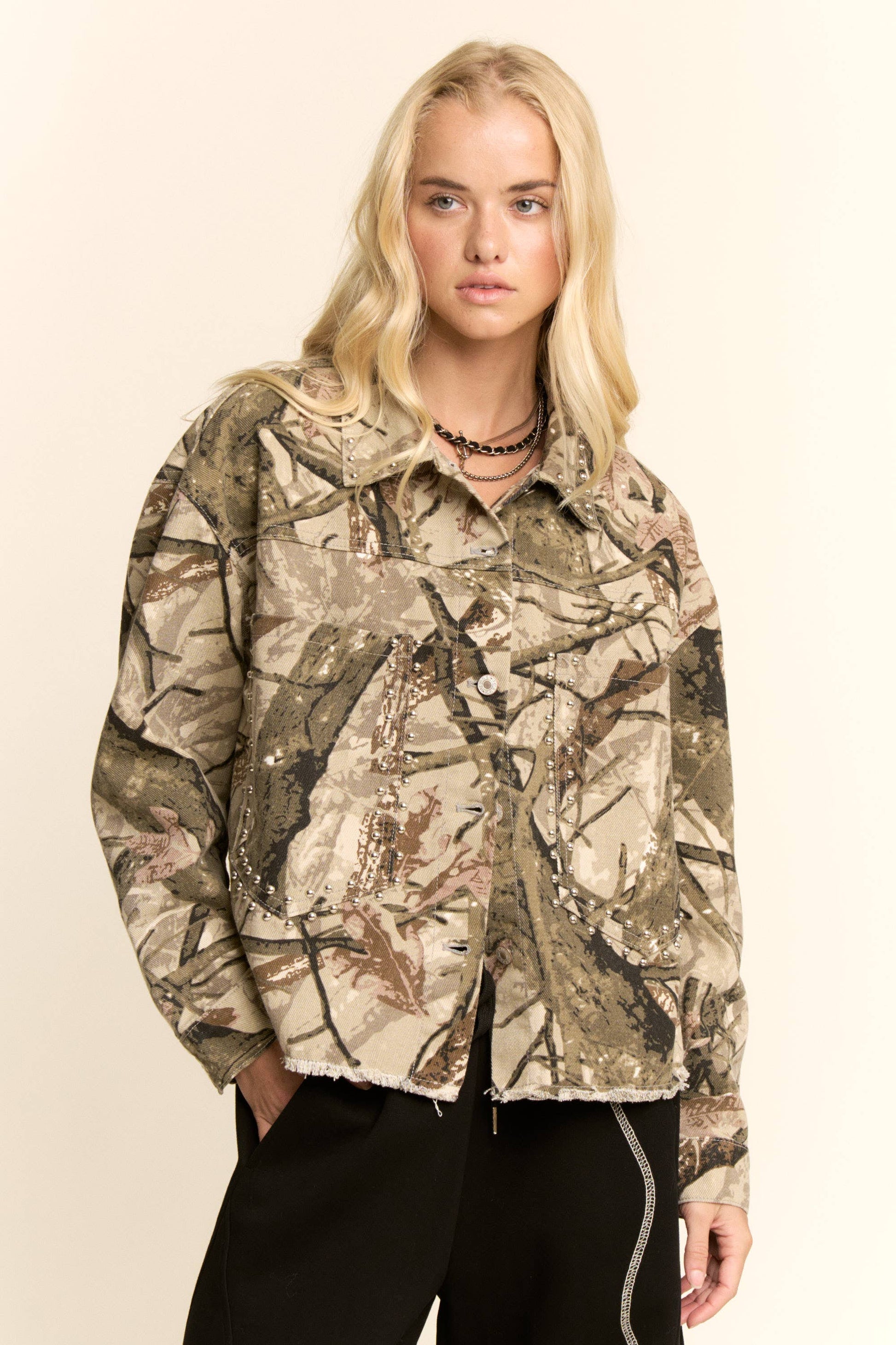 CARDI CAMO DENIM JACKET