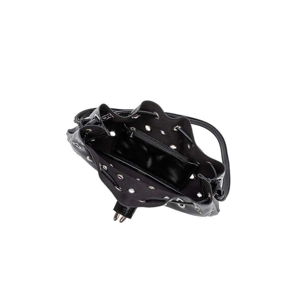 Paloma Black Recycled Vegan Shoulder Bag