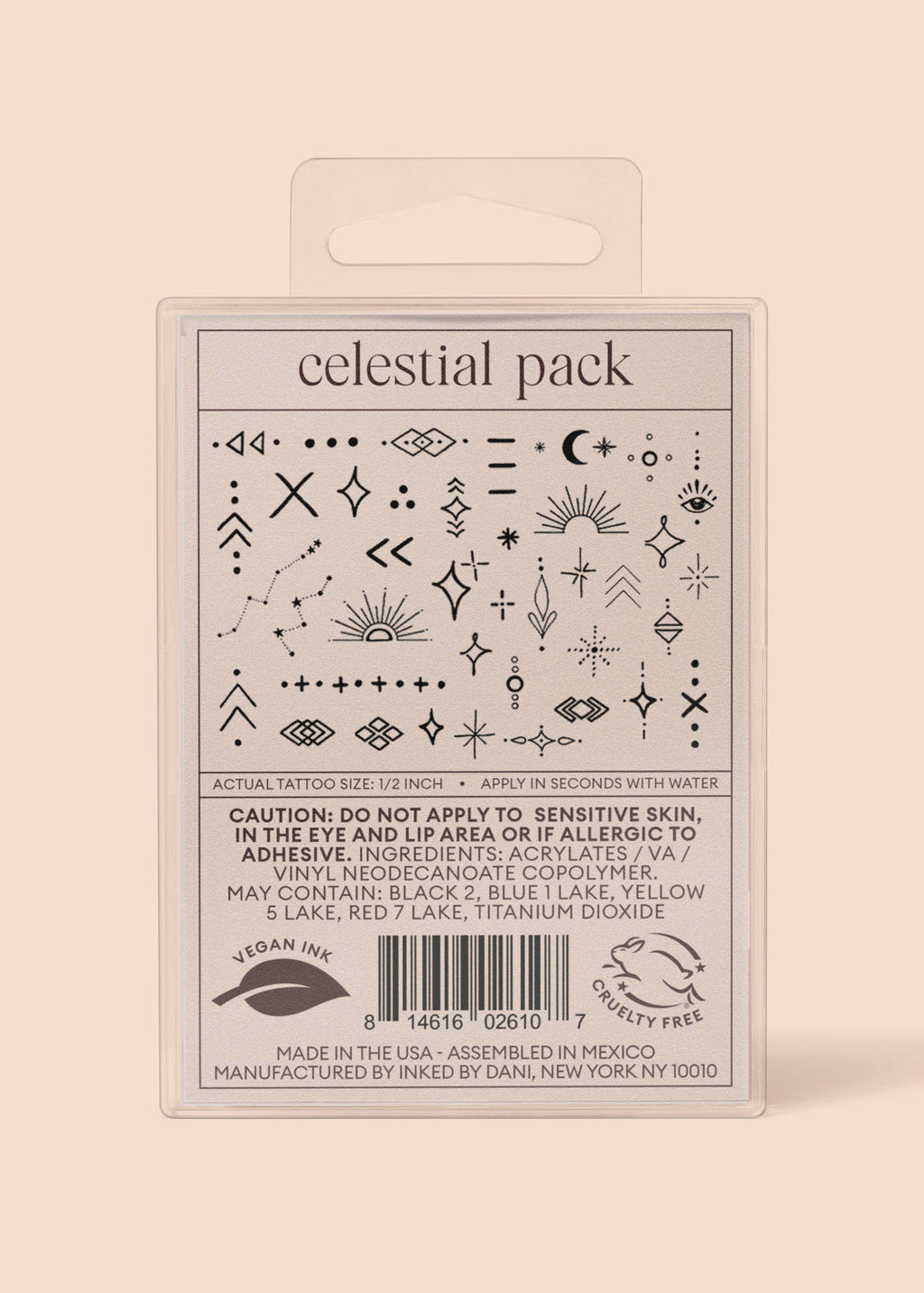 Celestial Temporary Tattoo Pack