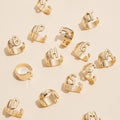 Initial Gold Plated Rings