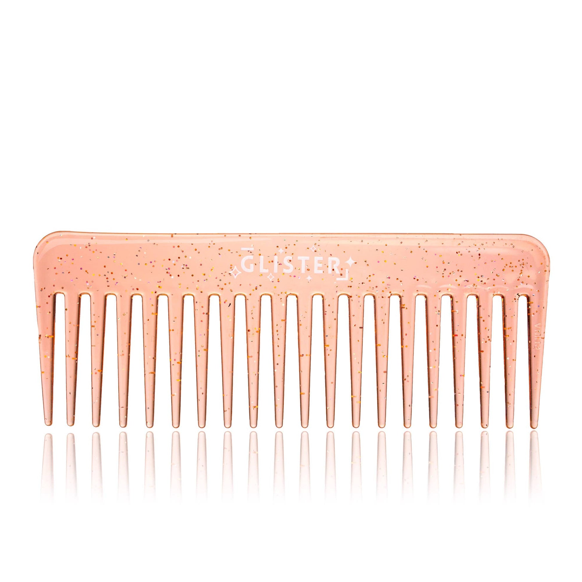 "Sparkle" Wide Tooth Detangling Comb | Glitter Finish
