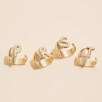 Initial Gold Plated Rings