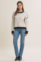 White & Black Sweater
