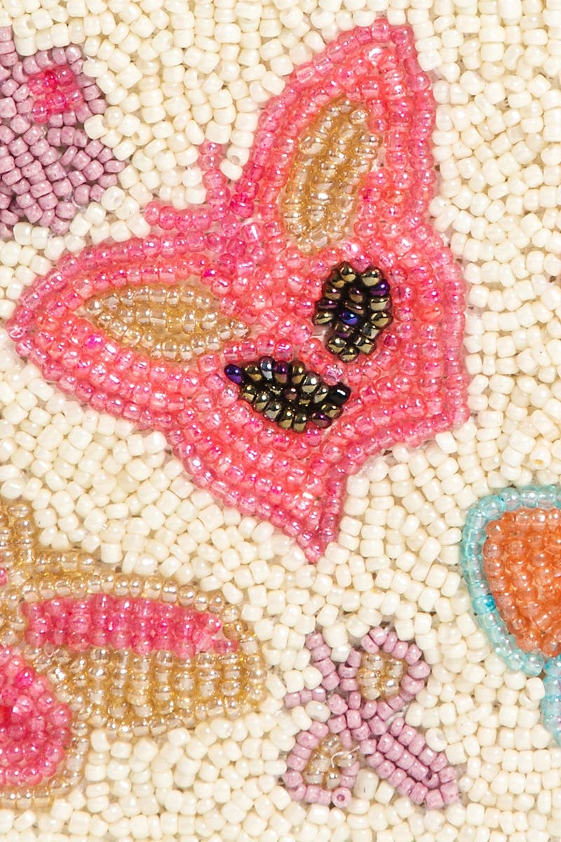 Butterfly Beaded Coin Purse