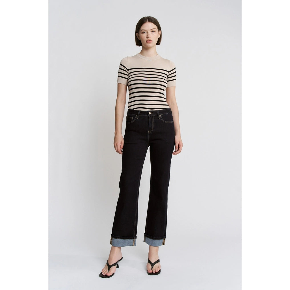 Mica Mid Rise - Raw Blue