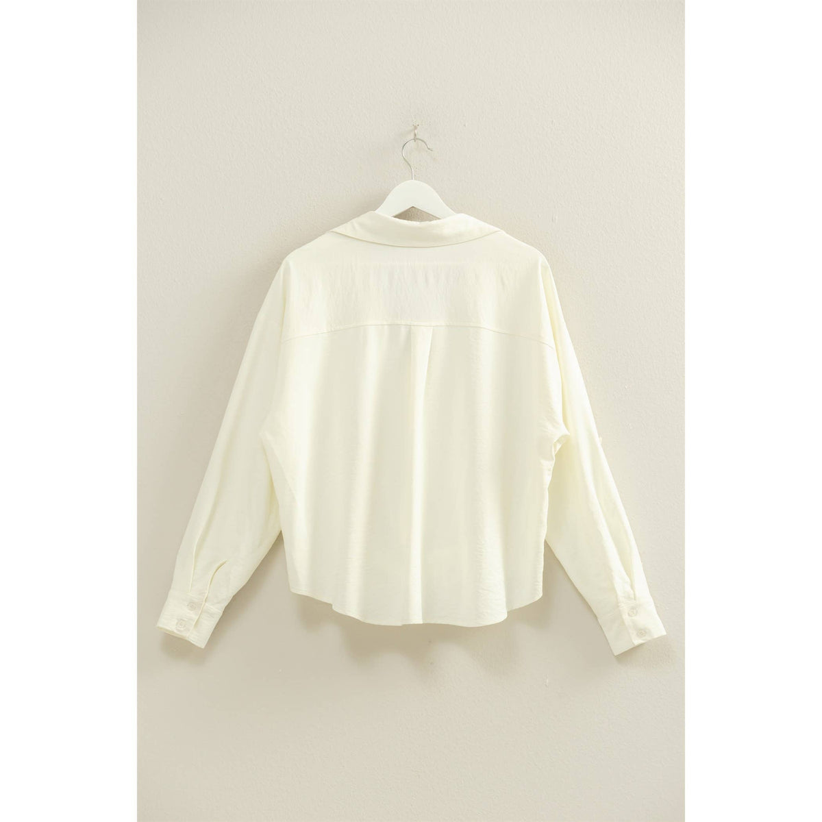 Button-Down Blouse With Flowing Fit