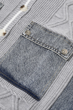 Carly Knit Sweater with Denim