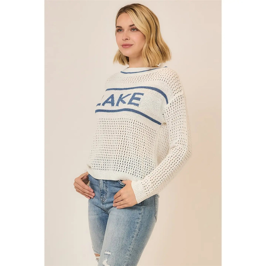 Lake Life Crochet Sweater