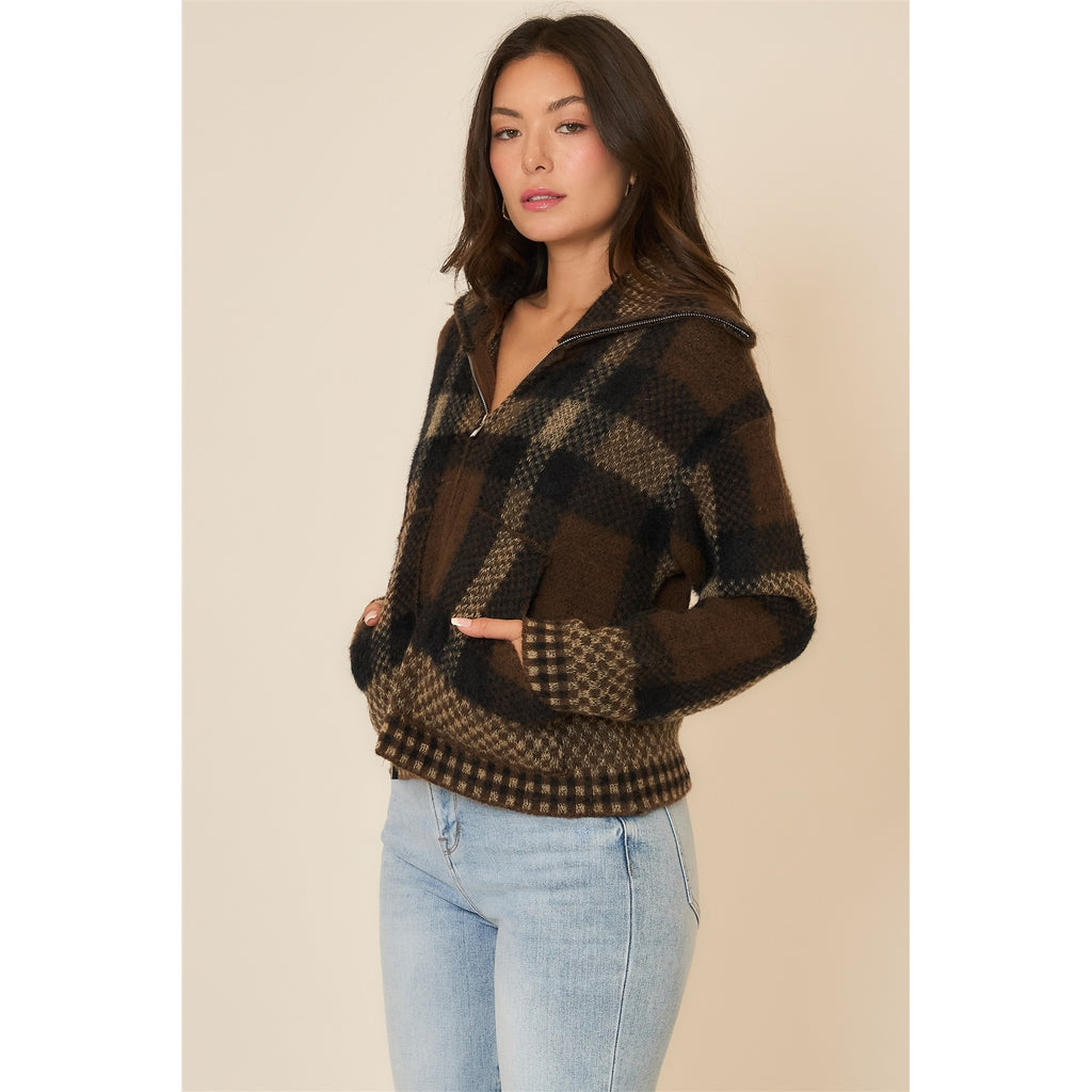 Carly Plaid Sweater
