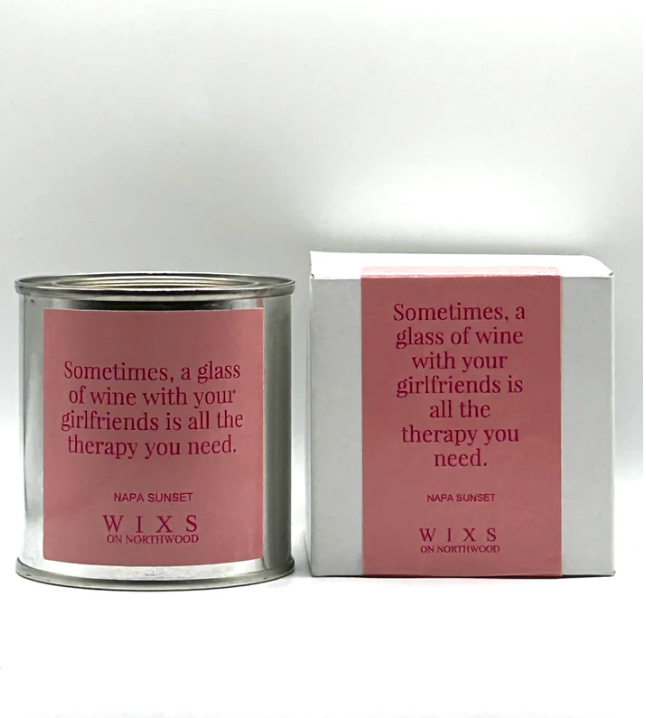 Napa Sunset Soy Candle with Wood Wick - Girl Therapy
