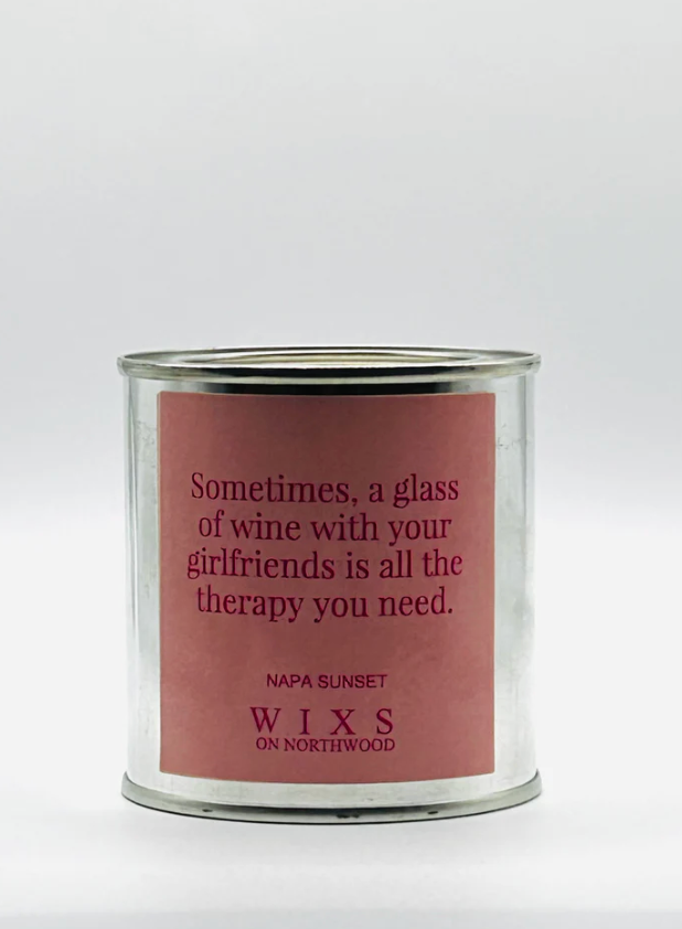 Napa Sunset Soy Candle with Wood Wick - Girl Therapy