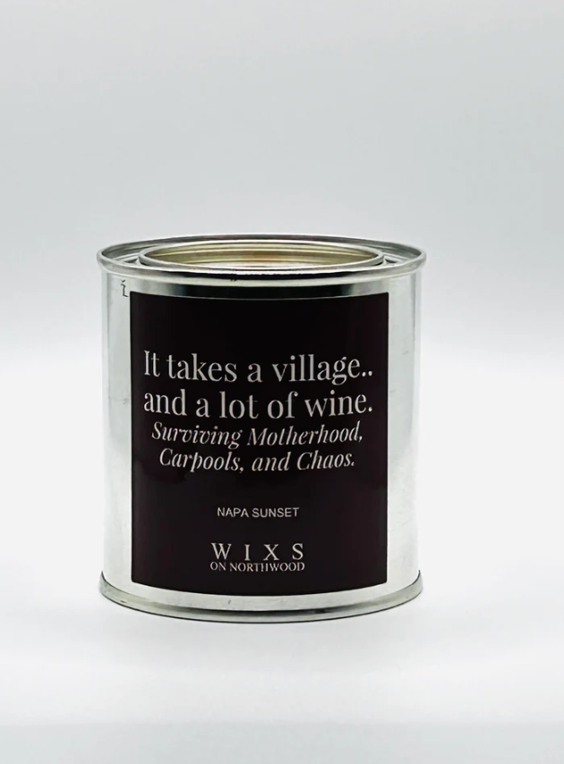 Napa Sunset Soy Candle with Wood Wick - Mom Chaos