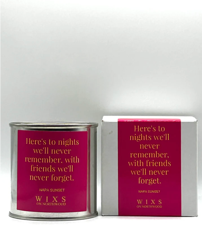 Napa Sunset Soy Candle with Wood Wick • Never Forget