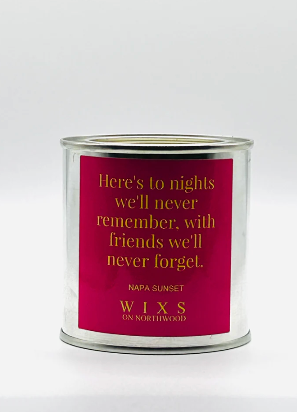 Napa Sunset Soy Candle with Wood Wick • Never Forget