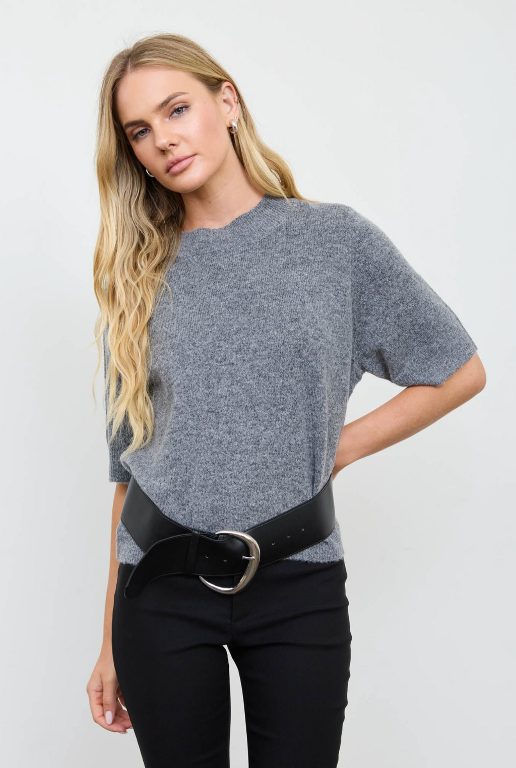 Crewneck Knit Pullover Sweater
