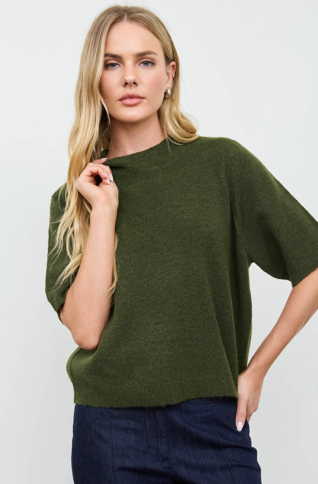Crewneck Knit Pullover Sweater