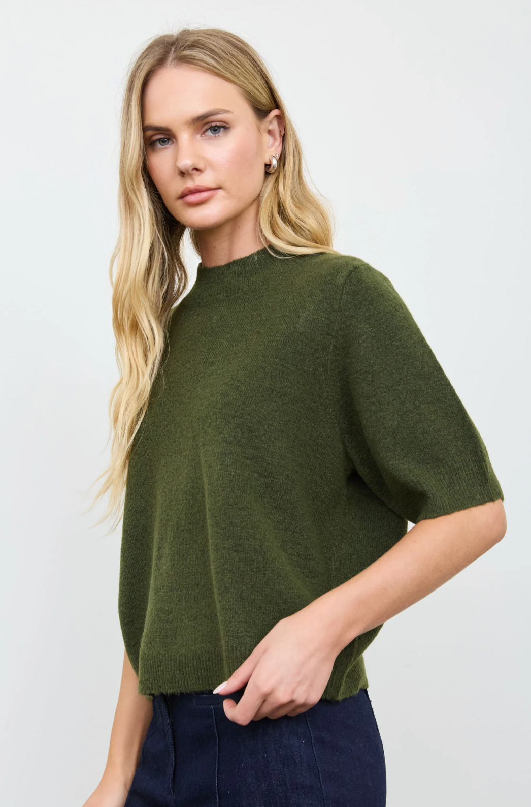Crewneck Knit Pullover Sweater