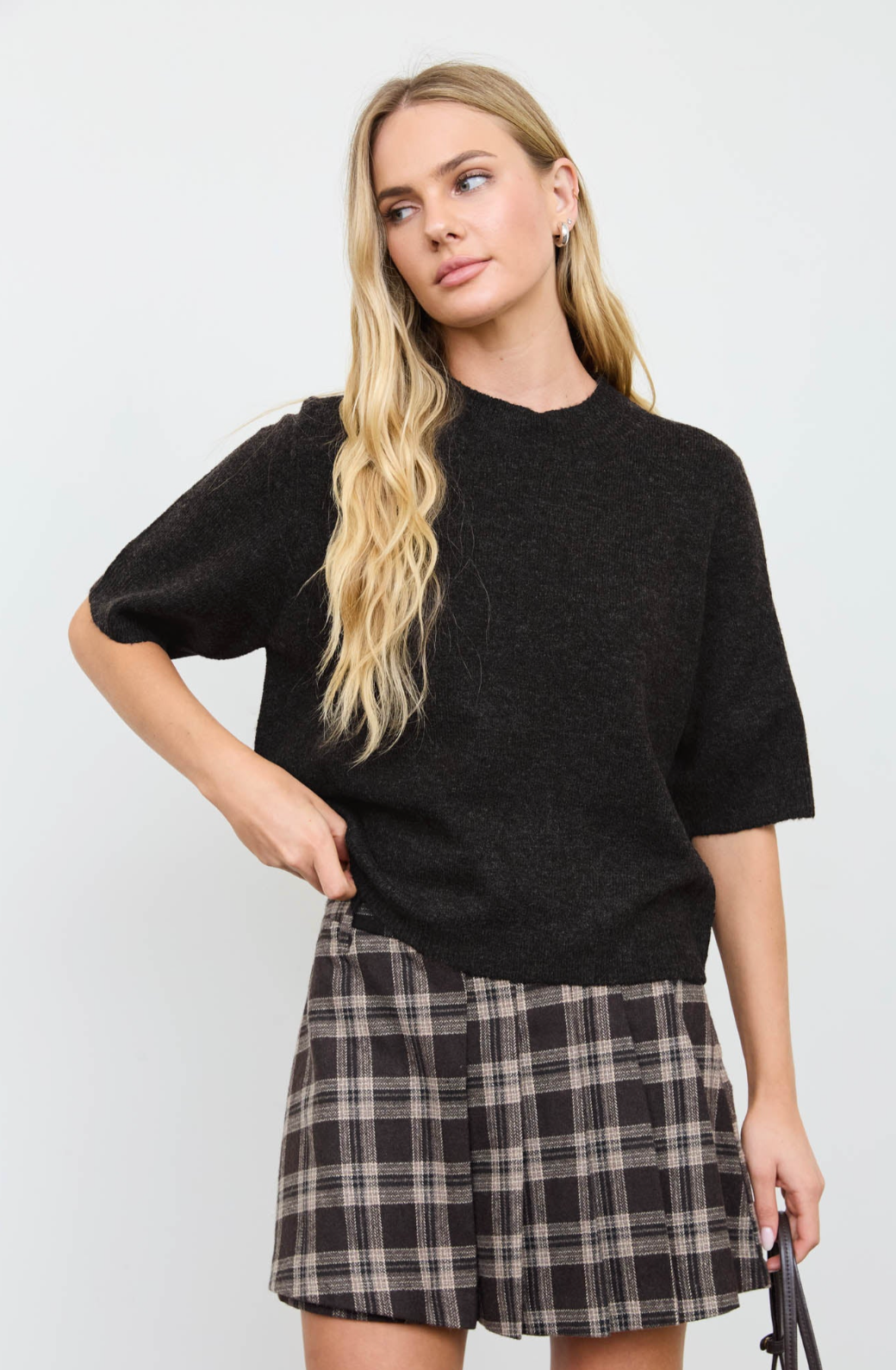 Crewneck Knit Pullover Sweater