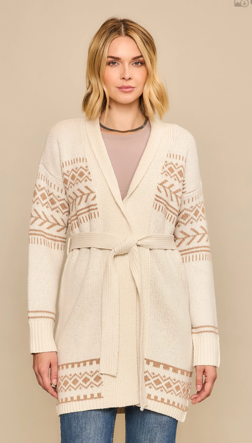 Tribal Print Cardigan