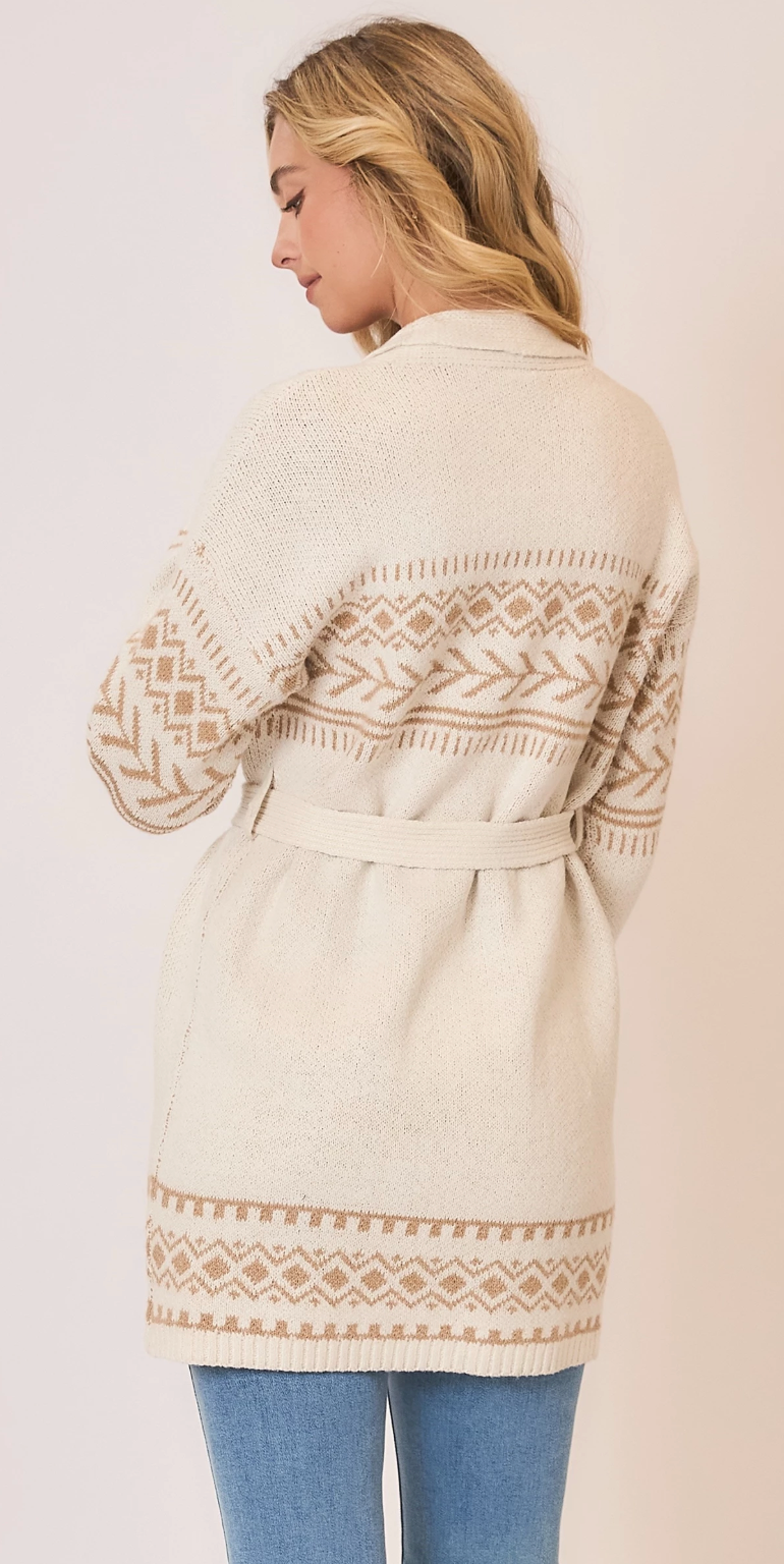 Tribal Print Cardigan