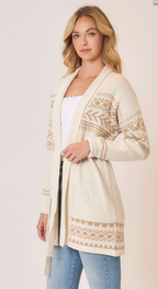 Tribal Print Cardigan