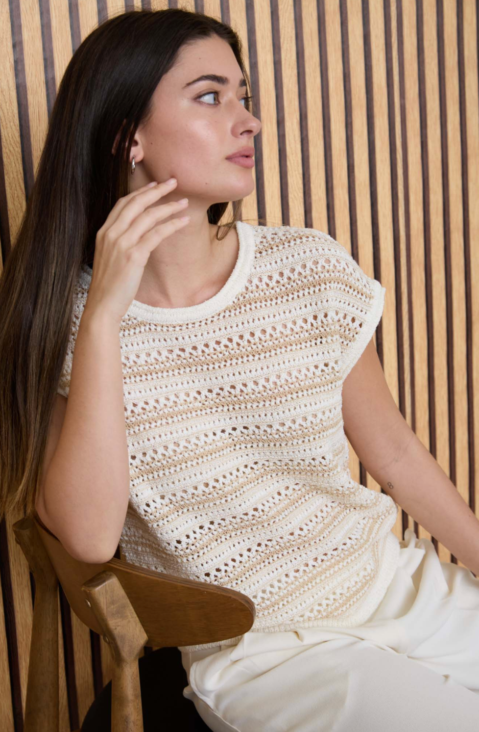 Stripped Cardigan