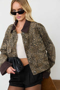 WASHED LEOPARD JACKET