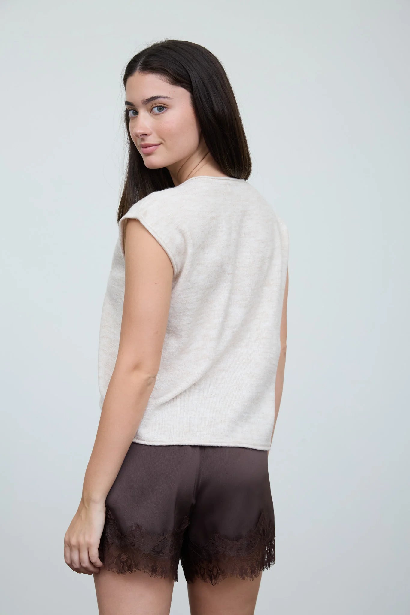Knit Cap Sleeve Button up Cardigan