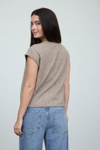 Knit Cap Sleeve Button up Cardigan