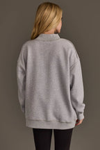 Lt. Gray Wine & Prosecco Reversible Sweatshirt