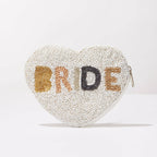'BRIDE' Seed Beads Canvas Pouch