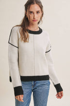 White & Black Sweater