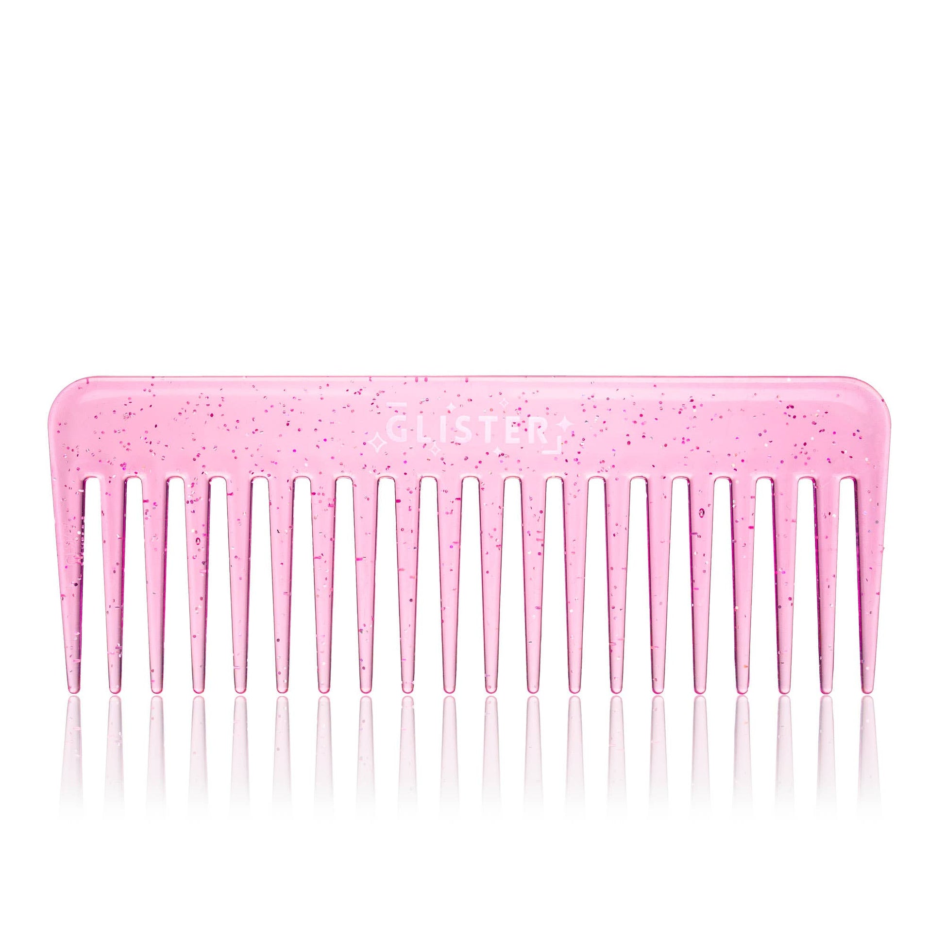 "Sparkle" Wide Tooth Detangling Comb | Glitter Finish