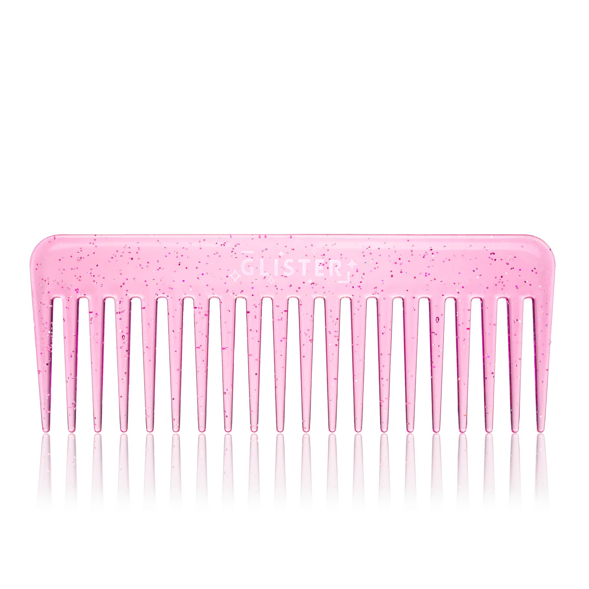 "Sparkle" Wide Tooth Detangling Comb | Glitter Finish