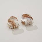 Calacatta Sand Dollar Claw Clip - Small