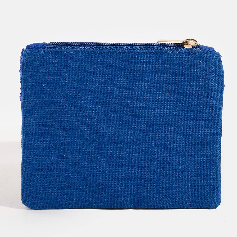 Seed Beaded Evil Eye Coin Purse