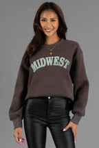 Charcoal & Mint Midwest Sweatshirt