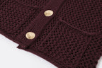 Rosie Crochet Knit Cardigan