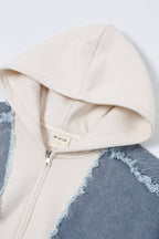 Cassie Denim Hybrid Hoodie