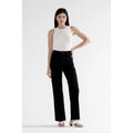 Mica Denim Mid Rise Slim/wide in Black
