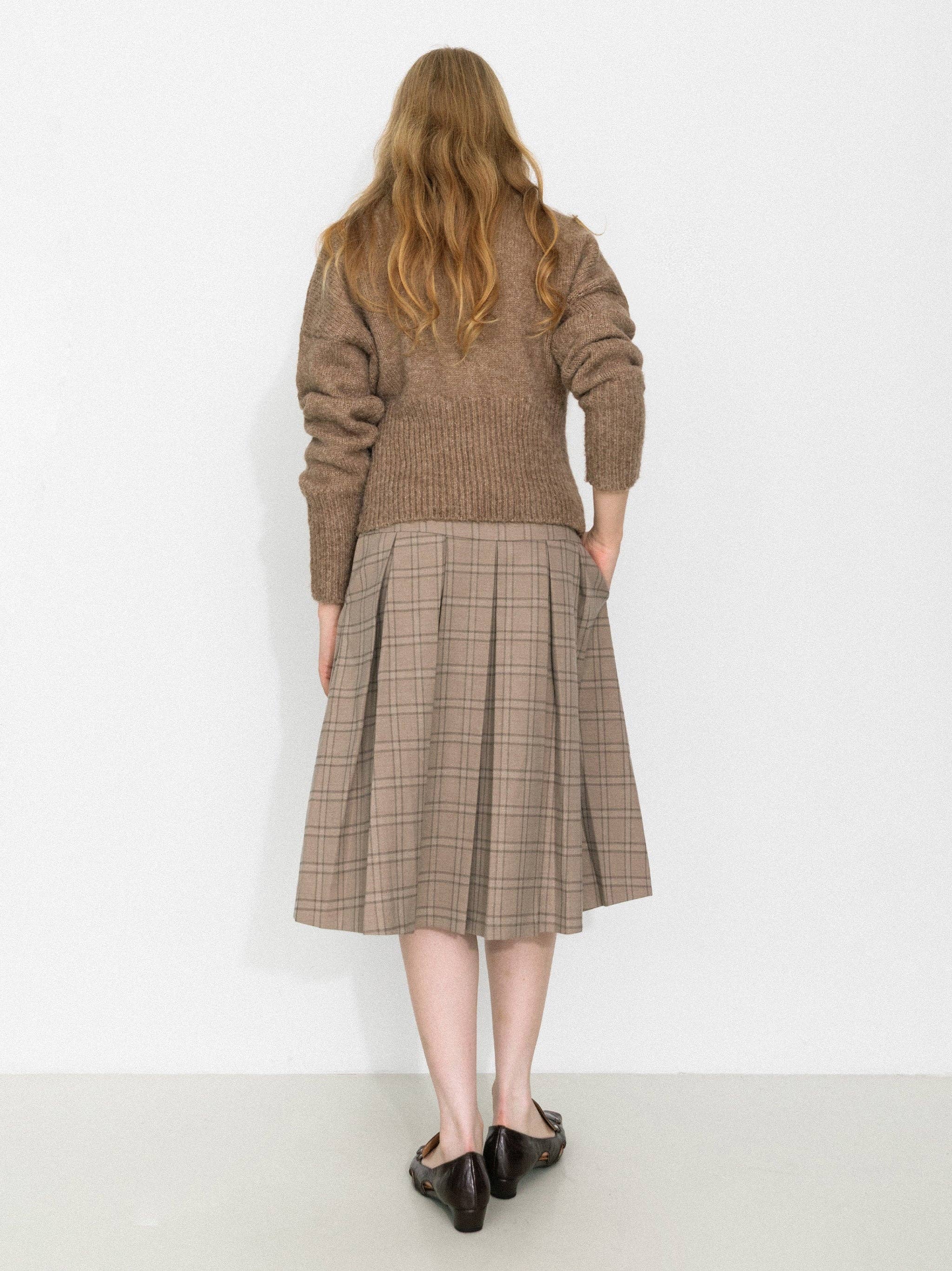 Retro Stand Collar Zip-Up Cardigan