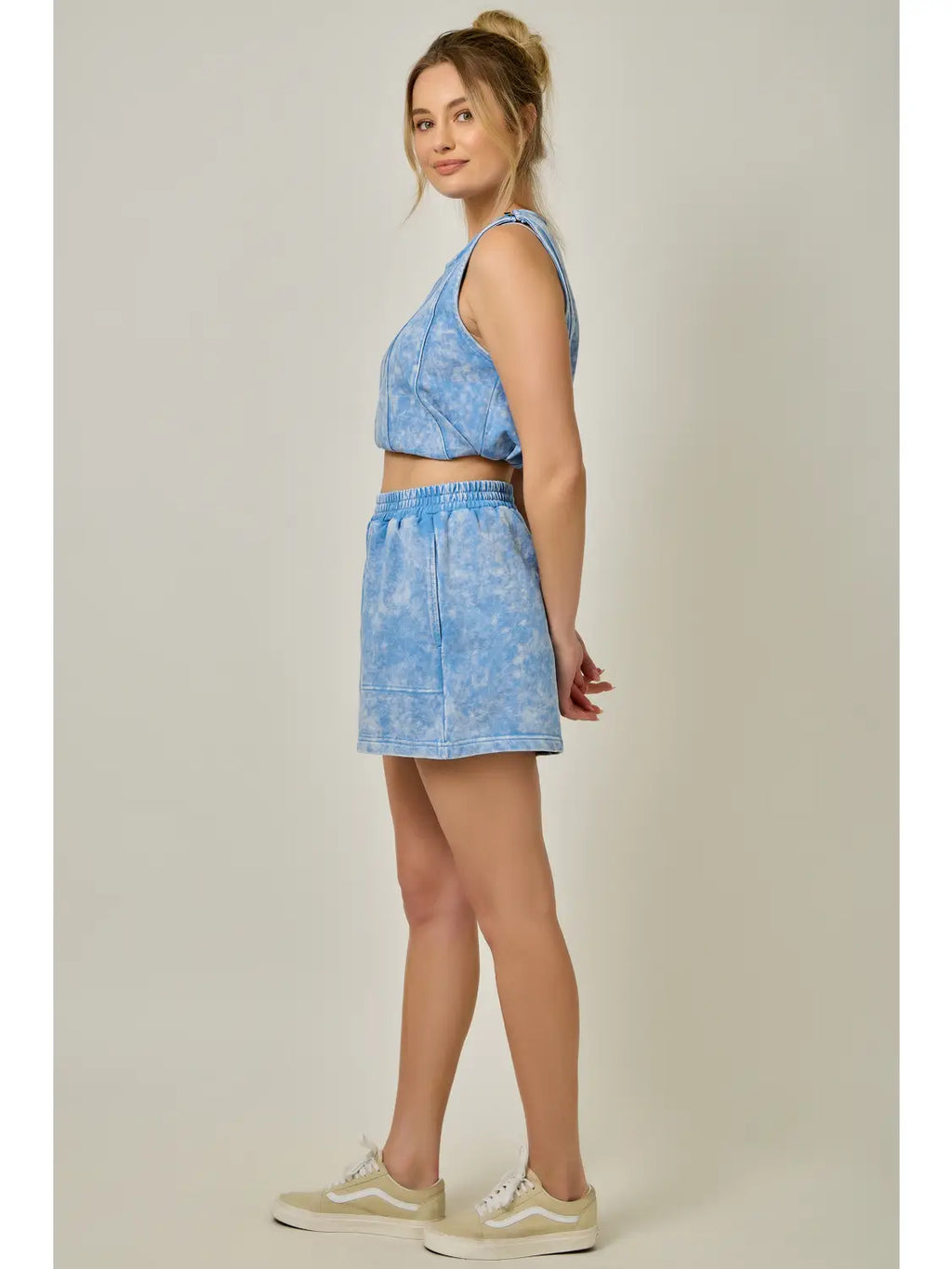Acid Washed French Terry Shorts